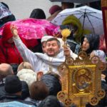 Литургия в кафедральном Свято-Александро-Невском соборе в праздник Крещения Господня.