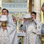 В РОЖДЕСТВЕНСКИЙ СОЧЕЛЬНИК БЫЛА СОВЕРШЕНА ЛИТУРГИЯ СВЯТИТЕЛЯ ВАСИЛИЯ ВЕЛИКОГО В АЛЕКСАНДРО-НЕВСКОМ КАФЕДРАЛЬНОМ СОБОРЕ Г. СИМФЕРОПОЛЯ.