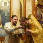 Наместник Спасо-Преображенского мужского монастыря г. Саратова возглавил Божественную литургию в нижнем храме имени св.Гурия Таврического, кафедрального Свято- Александро- Невского собора г.Симферополя.