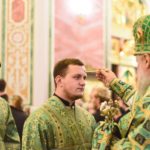 Всенощное бдение в кафедральном Свято-Александро-Невском соборе в канун престольного торжества.