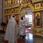 Богослужение во Вселенскую родительскую (мясопустную) субботу в кафедральном Александро-Невском соборе.