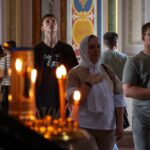В День Святого Духа, Александро-Невский кафедральный собор  посетили школьники из Луганской Народной республики и Херсонской области