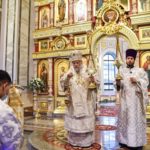 В ПРАЗДНИК РОЖДЕСТВА ХРИСТОВА МИТРОПОЛИТ СИМФЕРОПОЛЬСКИЙ И КРЫМСКИЙ ЛАЗАРЬ ВОЗГЛАВИЛ БОЖЕСТВЕННУЮ ЛИТУРГИЮ В  СВЯТО-АЛЕКСАНДРО-НЕВСКОМ КАФЕДРАЛЬНОМ СОБОРЕ Г. СИМФЕРОПОЛЯ.
