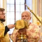 Архиерейское богослужение в Неделю 9-ю по Пятидесятнице в кафедральном Александро-Невском соборе г. Симферополя.