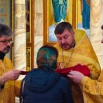 Литургия  день празднования Собора вселенских учителей и святителей Василия Великого, Григория Богослова и Иоанна Златоустого в кафедральном Александро-Невском соборе.
