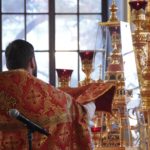 Поздняя Божественная литургия кафедральном Свято-Александро-Невском соборе г. Симферополя  в Неделю 17-ю по Пятидесятнице