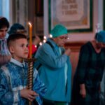 Всенощное бдение в канун Недели 3-й Крестопоклонной в кафедральном Александро-Невском соборе.