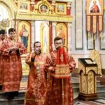 В ДЕНЬ ПАМЯТИ СВЯТЫХ РАВНОАПОСТОЛЬНЫХ КИРИЛЛА И МЕФОДИЯ ЕПИСКОП ЯЛТИНСКИЙ НЕСТОР СОВЕРШИЛ БОЖЕСТВЕННУЮ ЛИТУРГИЮ В КАФЕДРАЛЬНОМ АЛЕКСАНДРО-НЕВСКОМ СОБОРЕ Г. СИМФЕРОПОЛЯ.