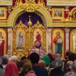 Божественная литургия  в Великий Четверток, день Воспоминания Тайной Вечери в кафедральном Александро-Невском собре.