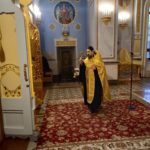 Богослужение в канун Недели о блудном сыне в кафедральном Александро-Невском соборе.