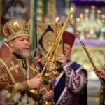 Праздничные богослужения в Свято-Троицком женском монастыре г. Симферополя в день 30-летия обретения мощей святителя Луки исповедника, архиепископа Симферопольского и Крымского