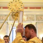 Архиерейское богослужение в Неделю 9-ю по Пятидесятнице в кафедральном Александро-Невском соборе г. Симферополя.