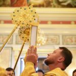 Архиерейское богослужение в Неделю 9-ю по Пятидесятнице в кафедральном Александро-Невском соборе г. Симферополя.