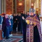 Богослужение в канун Недели 1-й Великого поста, Торжества Православия в кафедральном Александро-Невском соборе.
