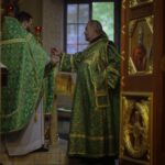 Божественная литургия в Александро-Невском кафедральном соборе в памяти преподобного Сергия, игумена Радонежского, всея России чудотворца