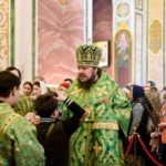 В КАНУН ПРАЗДНИКА ВХОДА ГОСПОДНЯ В ИЕРУСАЛИМ ЕПИСКОП КАЛЛИНИК СОВЕРШИЛ ВСЕНОЩНОЕ БДЕНИЕ В КАФЕДРАЛЬНОМ АЛЕКСАНДРО-НЕВСКОМ СОБОРЕ Г. СИМФЕРОПОЛЯ