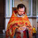 Богослужение в канун дня Усекновения главы Пророка, Предтечи и Крестителя Господня Иоанна в кафедральном Александро-Невского собора