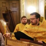 Богослужение в канун Недели 26-й по Пятидесятнице в кафедральном соборе святого благоверного князя Александра Невского.