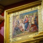 Литургия в праздник Входа Господня в Иерусалим в кафедральном Свято-Александро-Невском соборе.