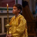Богослужение в  кафедральном Свято-Александро-Невском соборе в канун Недели 15-й по Пятидесятниц