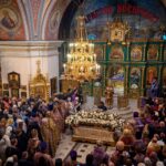 Праздничные богослужения в Свято-Троицком женском монастыре г. Симферополя в день 30-летия обретения мощей святителя Луки исповедника, архиепископа Симферопольского и Крымского