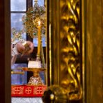 Литургия в кафедральном Свято-Александро-Невском соборе в праздник Крещения Господня.