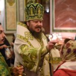 Всенощное бдение в кафедральном Свято-Александро-Невском соборе в канун престольного торжества.