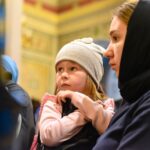 Литургия в праздник Похвалы Пресвятой Богородицы (Субботу Акафиста) в кафедральном Александро-Невском соборе.