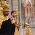 Всенощное бдение в кафедральном Александро-Невском соборе г. Симферополя в канун Недели 16-й по Пятидесятнице, перед Воздвижением.