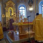 Литургия в Неделю о блудном сыне в кафедральном Свято-Александро-Невском соборе.