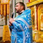 Литургия в праздник Сретения Господня в кафедральном соборе святого благоверного князя Александра Невского.