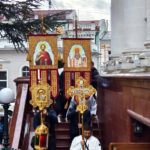 Литургия в кафедральном Свято-Александро-Невском соборе в праздник Крещения Господня.
