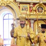 Преосвященный Евфимий, епископ Луховицкий возглавил Литургию в Неделю 16-ю по Пятидесятниц  в кафедральном Свято-Александро-Невском соборе г. Симферополя.