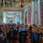 Утреня с чтением 12-ти Страстных Евангелий в кафедральном Свято-Александро-Невском соборе.